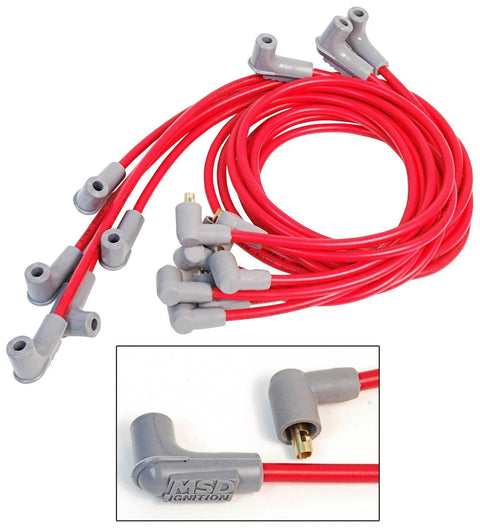 MSD Super Conductor Spark Plug Wire Set,Big Block Chevy, Socket Dist. Cap — fits Chevrolet Camaro Gen 1