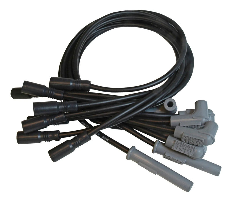 MSD Black Super Conductor Chevy Corvette LT1, "92-'97 For use on Chevy Corvette LT1, '92-'97, Black jacket — fits C...