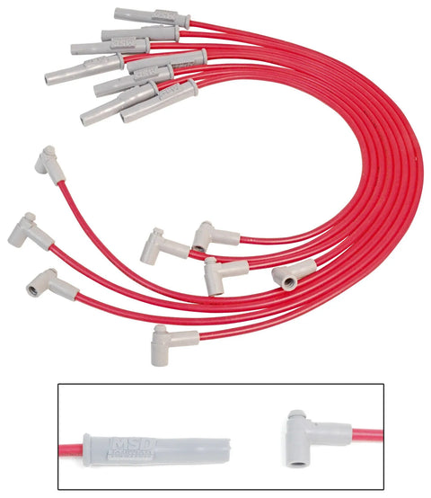 MSD 32239 Super Conductor Spark Plug Wire Set, Jeep 4.0L,