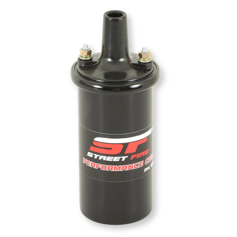 MSD Street Fire High Performance Ignition Coil, Canister style, Black Bolt-on Street Fire performance canister coil