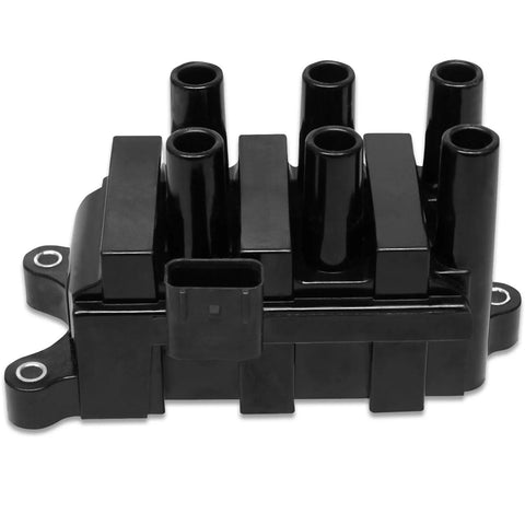 MSD Street Fire Ignition Coil Pack, 2001-2004 Ford 6-Tower DIS Style, Black Stock replacement Ford 6-Tower coil