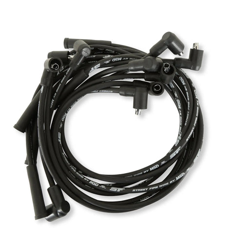 MSD Street-Fire Spark Plug Wire Set Ford 289-302, Socket SBF Spark Plug Wires for 289-302 SBF Small Block Ford