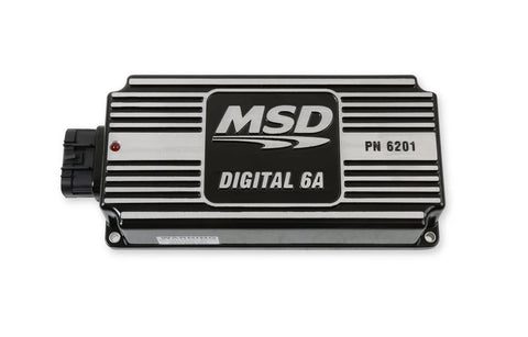 MSD Digital 6A Ignition Control - Black Compatible with 4, 6, or 8 Cylinder Engines - Built-in LED for System Checks