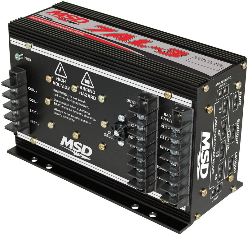 MSD 7AL-3 Ignition Control With start retard, 3-rev limits and a 4-stage retard, the 7AL-3 has all the features you...
