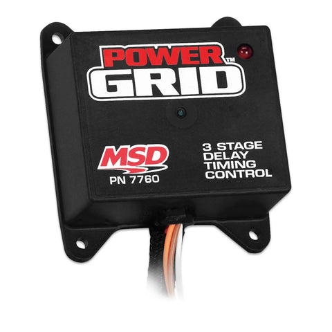 MSD Power Grid Programmable 3 Stage Delay Timer Outputs can trigger a relay to activate a shifter, nitrous, etc.