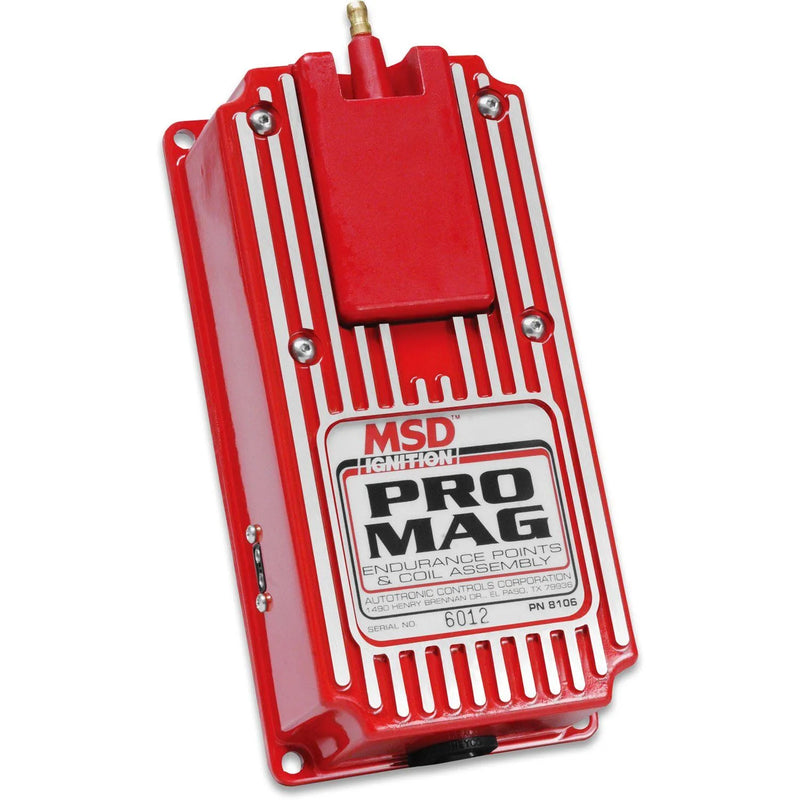 MSD 8106 Pro Mag 12/20 Amp Electronic Points Box, Red The