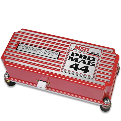 MSD Pro Mag 44 Amp Electronic Points Box - Red The Electronic Points Box with Rev Limiter is responsible for contro...