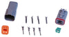 MSD 8181 Deutsch Connector - 4-Pin - 16-18 Gauge Supplied