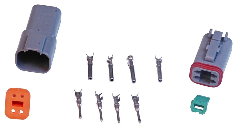 MSD 8181 Deutsch Connector - 4-Pin - 16-18 Gauge Supplied