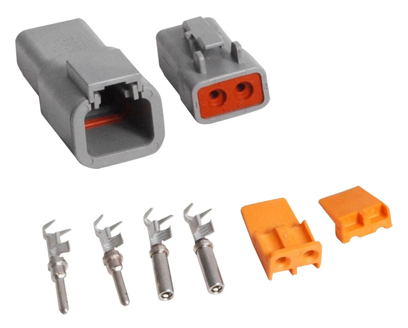 MSD 8184 Deutsch Connector - 2-Pin - 12-14 Gauge Supplied