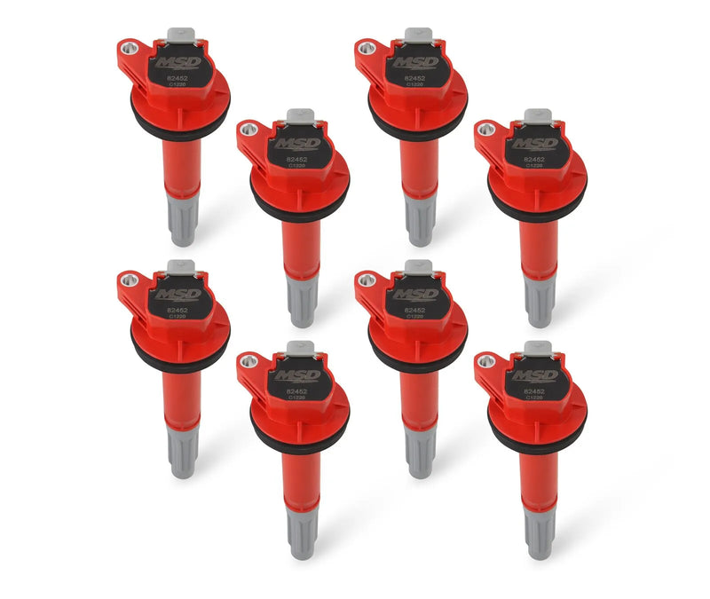 MSD Ignition Coil - Blaster - Ford Shelby GT350/500 5.2L V8 - Red - 8-Pack 2016-2020 Mustang GT350/GT350R - 2020 Mu...