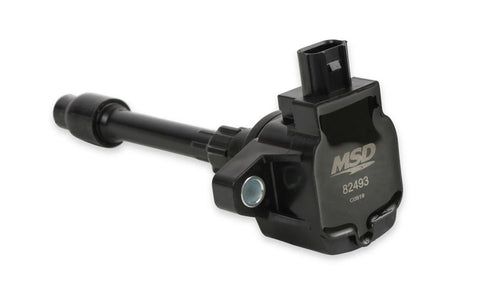 MSD Ignition Coil - Blaster Series - Honda 1.5L/2.0L/2.0L Turbo 4-cyl - Black — fits Honda Civic Type