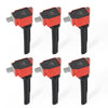 MSD Ignition Coil - Ford EcoBoost - 2.7L V6 - Red - 6-Pack 2015-2017 Ford EcoBoost - 2.7L V6