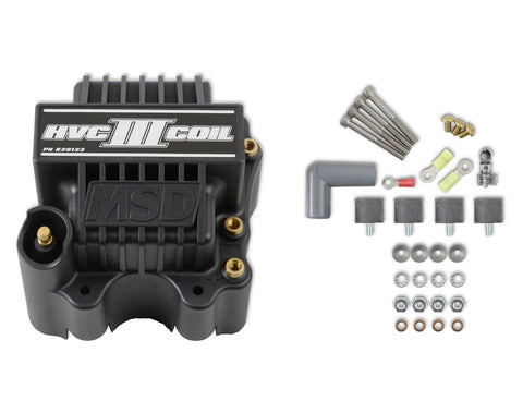 MSD Ignition Coil - HVC-3 Series - Black Use with Power Grid 600 Single Channel - PN 8001