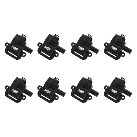 MSD Ignition Coil - GM LS Blaster Series - LS1/LS6 Engines - Black - 8-Pack 1997-2006 GM LS1/LS6 Engines - 12556450...