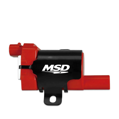 MSD Ignition Coil - GM LS Blaster Series - L-Series Truck Engine - Red 1999-2007 GM L-Series Truck Engines - 104577...
