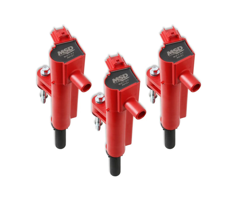 MSD Ignition Coil - Blaster - Chrysler 3.7L - Red - 3-Pack 2009-2013 Dodge/Jeep/Ram - 3.7L V6 — fits Jeep Grand Che...