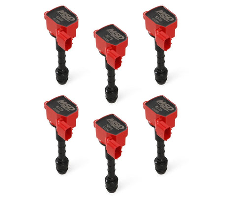 MSD Ignition Coil - Blaster Series - Fits Nissan/Infiniti 3.5L - Red - 6-Pack Fits Nissan 2003-2006 350Z - Infiniti...
