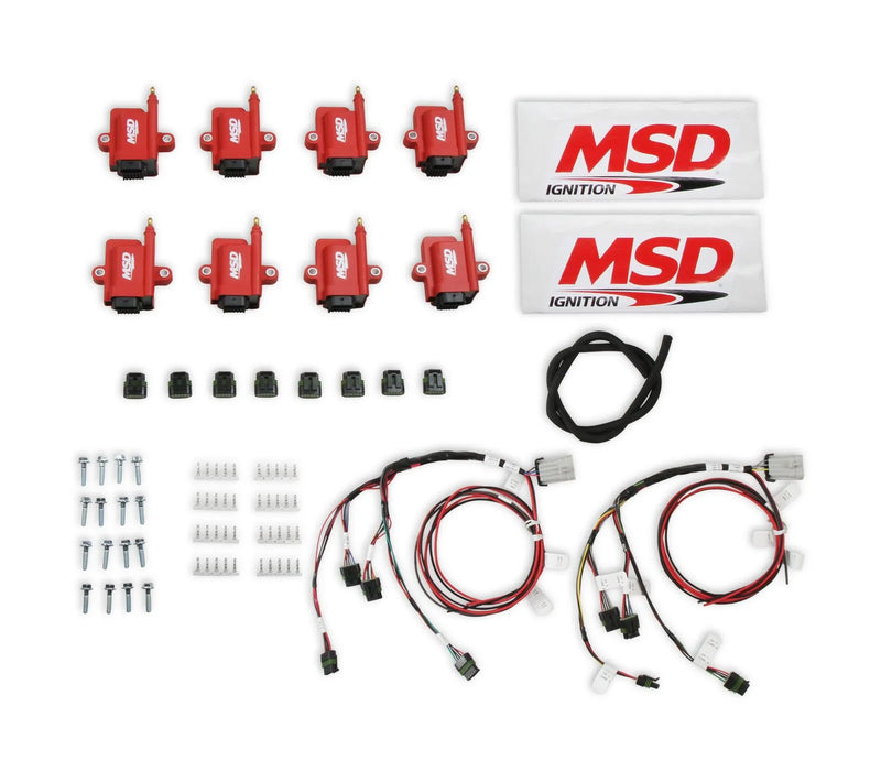 MSD 8289-KIT Ignition Coil - Smart - Big Wire Kit - Red