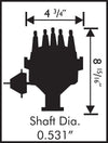 MSD Ford 351C-460 Ready-To-Run Pro-Billet Distributor