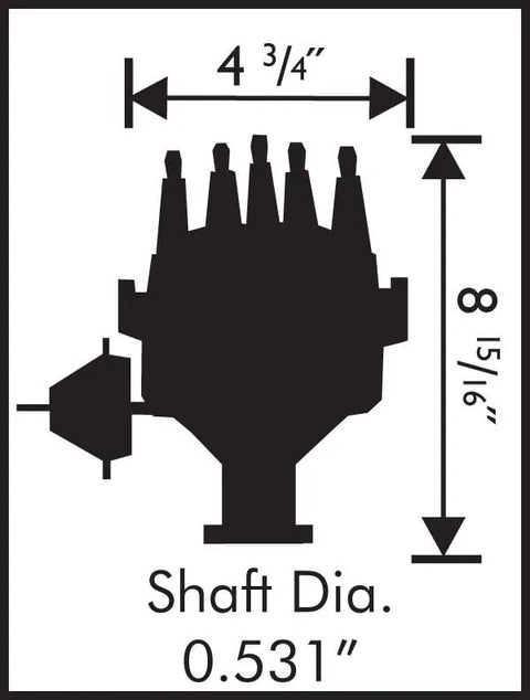 MSD Ford 351W Ready-To-Run Pro-Billet Distributor Steel Gear