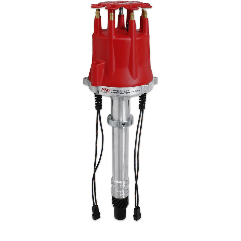 MSD Dual Pickup Chevy V8 Distributor For racing, must be used with an 6, 7 or 8-series ignition.