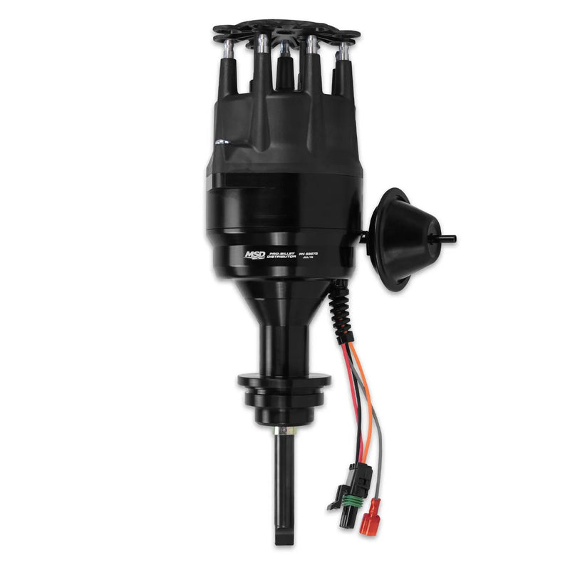 MSD Black Chrysler 426, 440 Ready-To-Run Distributor — fits Jensen Interceptor Mk