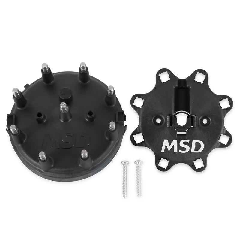 MSD Distributor Cap - Ford HEI - Black 1972-1997 Ford V8 - 255/302/351/400/460ci