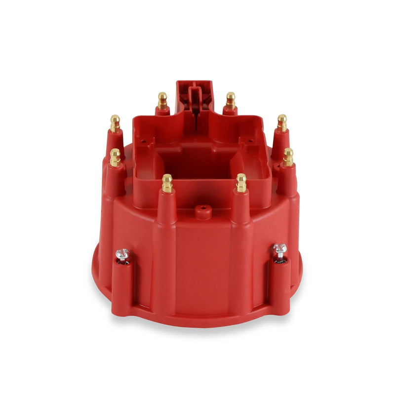 MSD GM HEI Distributor Cap, Red Replacement GM HEI distributor cap.