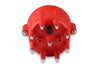 MSD Distributor Cap - V8 - HEI Terminals - Red - Spark Plug Wire Retainer Chevy - Ford - Chrysler Distributors and Original GM Points Distributors