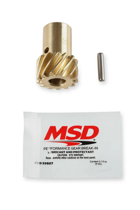 MSD Chevy Bronze Distributor Gear .500"ID Bronze Distributor gears are machined from quality AMPCO 45 aluminum bron...