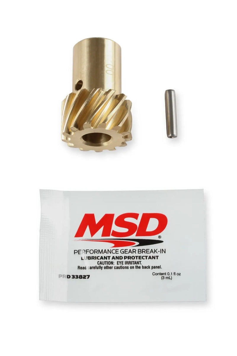 MSD Chevy Bronze Distributor Gear .500"ID Bronze Distributor gears are machined from quality AMPCO 45 aluminum bron...