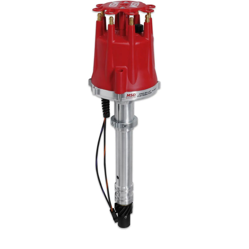MSD Chevy V8 w/Slip Collar Distributor For taller blocks or decked heads. Must be used with an 6, 7 or 8-series ign...