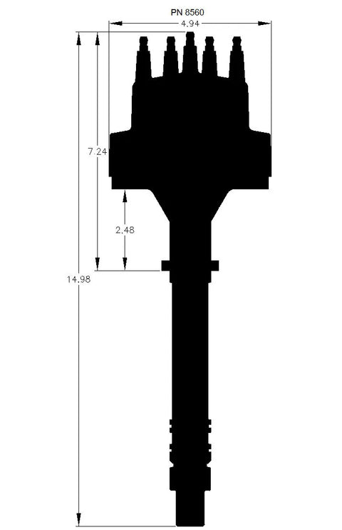 MSD Chevy V8 Marine Certified Distributor Marine UL-Certified — fits Chevrolet Suburban 1500 (image 2)