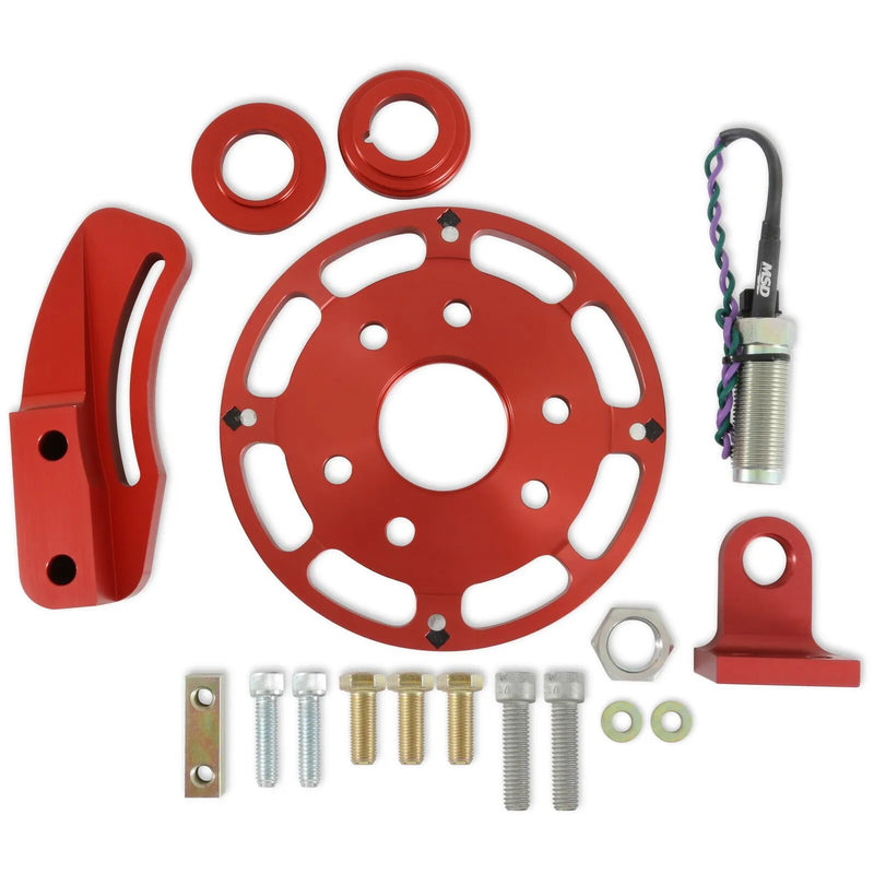 MSD 8600 Crank Trigger Wheel Kit - Flying Magnet - SBC -