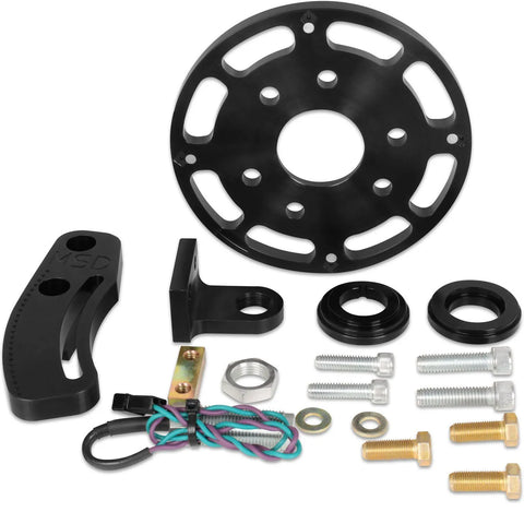 MSD Crank Trigger Wheel Kit - Flying Magnet - SBC - 6.25 in. Small Block Chevy - Use with 6/7/8 Series Ignition - B...