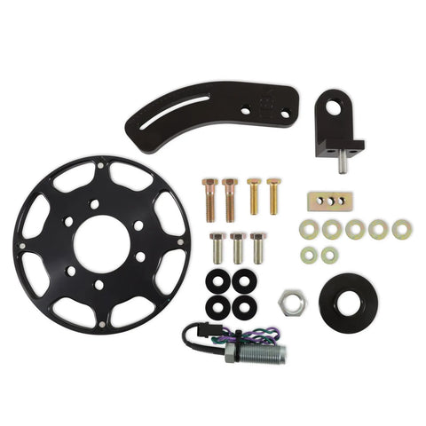 MSD Crank Trigger Wheel Kit - Flying Magnet - SBC - 7 in. Small Block Chevy - Use with 6/7/8 Series Ignition - Blac...