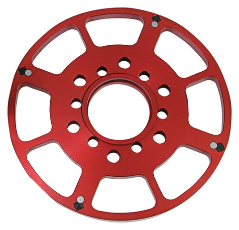 MSD Crank Trigger Wheel - Flying Magnet - SBC - 7 in. Red - Replacement Wheel for Small Block Chevy Crank Trigger K...