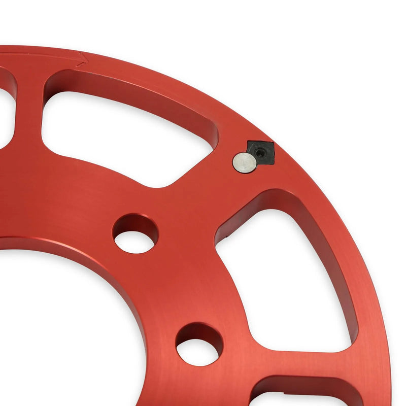 MSD Crank Trigger Kit - Flying Magnet - Hall-Effect - LS Gen III/IV - 6.56 in. Small Block Chevrolet - Gen III/IV - Adjustable Timing Pointer - Red