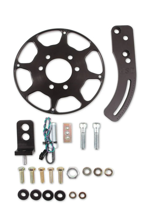 MSD Crank Trigger Wheel Kit - Flying Magnet - BBC - 8 in. Big Block Chevy - Use with 6/7/8 Series Ignition - Black...
