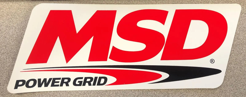 MSD Decal POWER GRID The POWER GRID Logo Decal; Red, Black & White. 9.25" wide x 3.375" high.