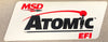 MSD 9292 Decal Atomic EFI The Atomic EFI Logo Decal; Red,