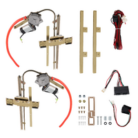 UNIVERSAL 2 DOOR FLAT GLASS POWER WINDOW KIT 1932-UP FOR CARS TRUCKS