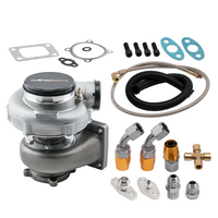 GT35 GT3582 T3 Turbo + Oil Line Kit External Wastegate Turbocharger