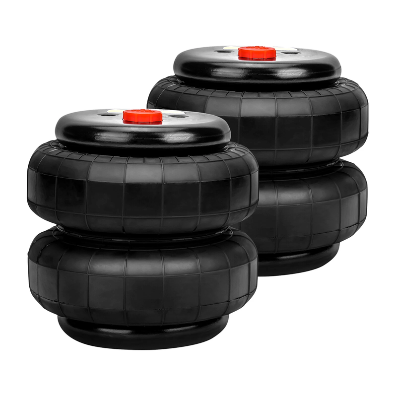 2x Front Rear Left Right Pair Air Spring Bag Standard 2500lb 1/2"npt Single Port