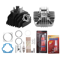 Cylinder Gasket Piston Top End Rebuild Kit for Yamaha PW80 83-2006 80cc