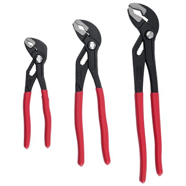 3 Piece Water Pump Pliers 7 10 12 Inch Non-Slip Grip Carbon Steel Tool Set
