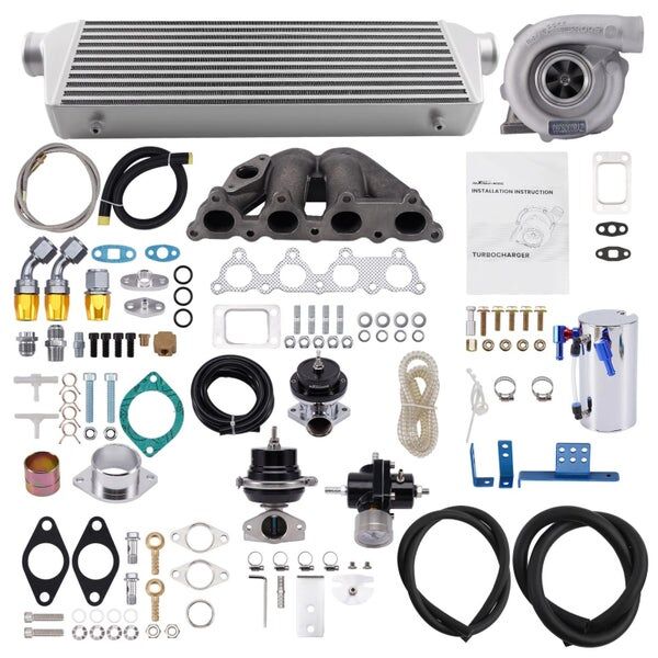 8 PCS Turbo Kit + Manifold for Honda D15 D16 D15Z1 D16Z6 D16Y7 D16Y5 D16Y8