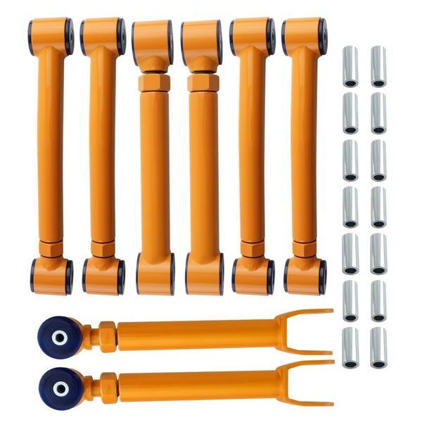 Set of 8 PCS Adjustable Control Arms Kit for Jeep Wrangler TJ 97-06