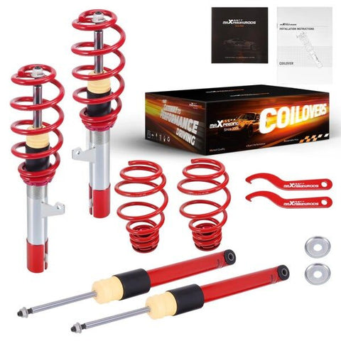 Front & Rear Coilovers for VW Golf MK6 CC Beetle Tiguan 2008-2014 Height Adjust